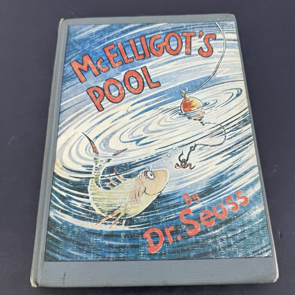 McElligot's Pool Dr Seuss 1947 Copyright Vintage Hardcover Ex-Library OOP
